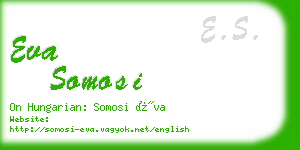 eva somosi business card